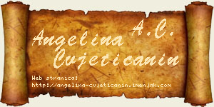 Angelina Cvjetičanin vizit kartica